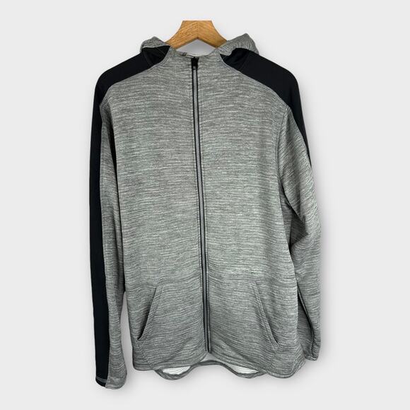 Spyder Active Mens size Large Pro Web Full Zip Jacket Hoodie Gray - Picture 1 of 7